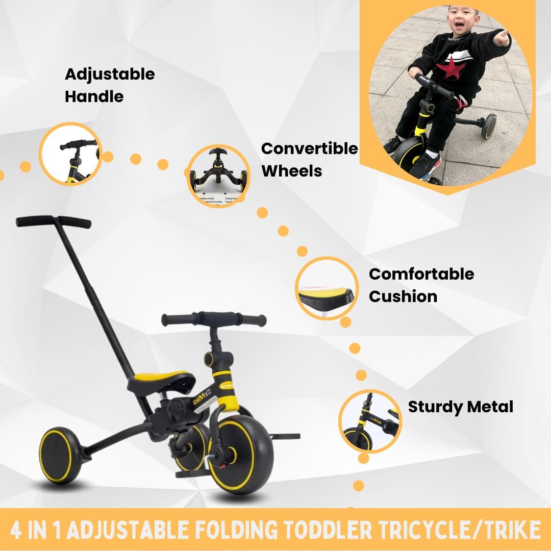4 in 1 Toddler Bike with Parent Push Handle