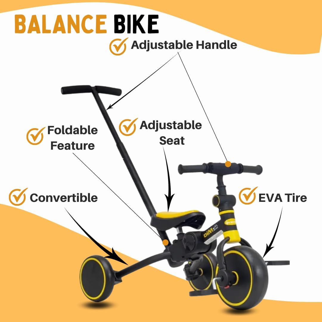 4 in 1 Toddler Bike with Parent Push Handle