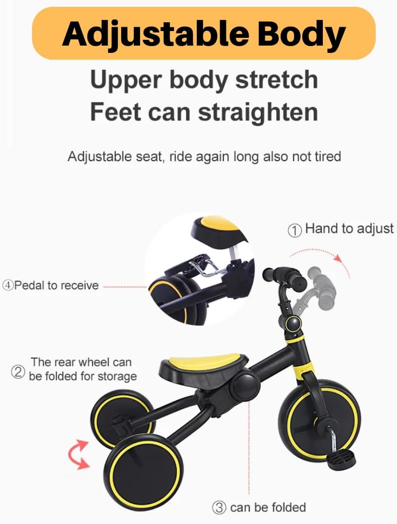 4 in 1 Toddler Bike with Parent Push Handle