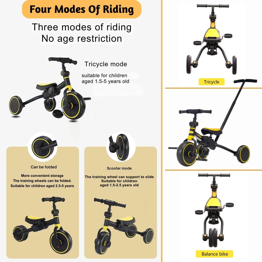 4 in 1 Toddler Bike with Parent Push Handle