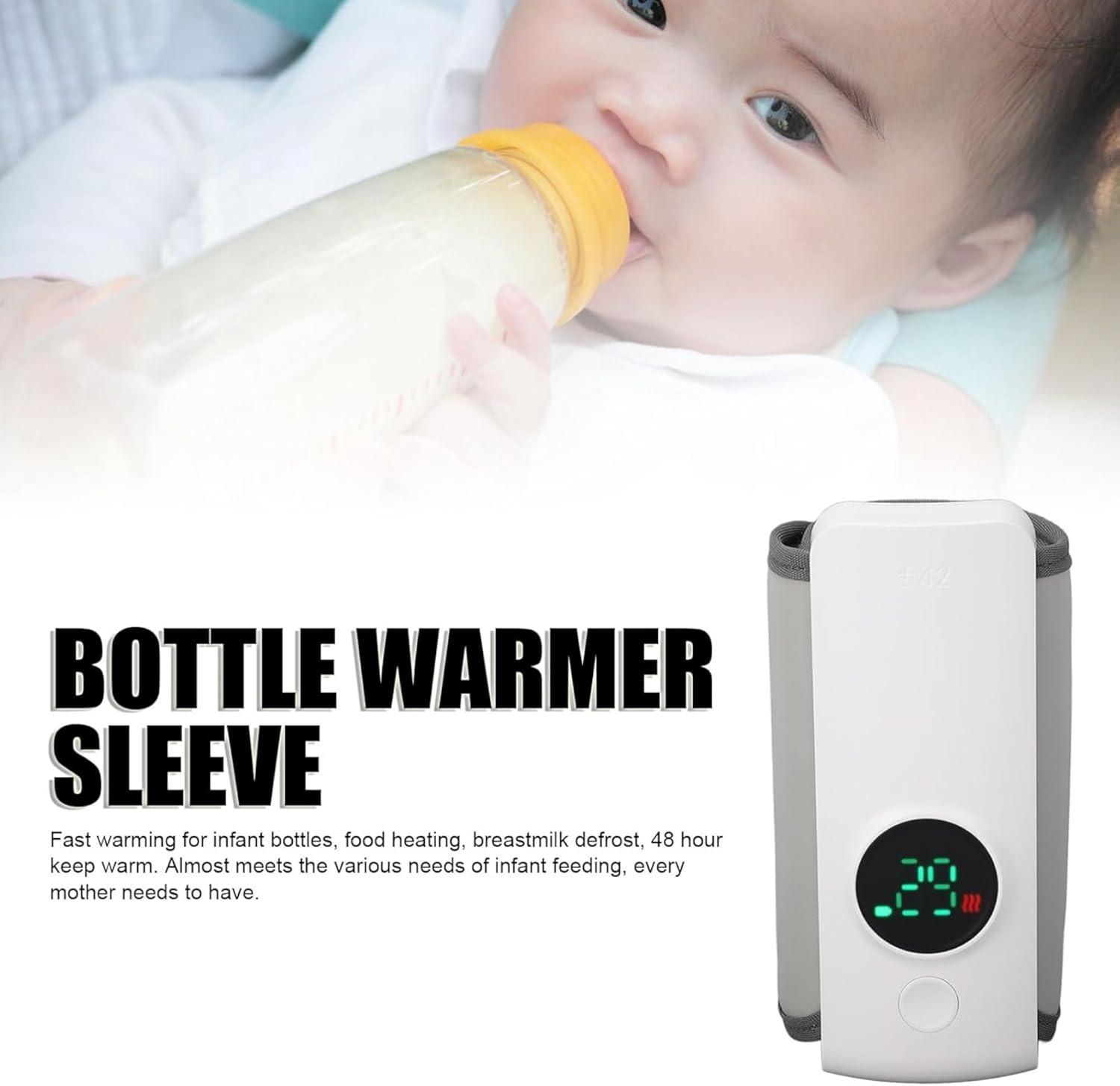 Adjustable Baby Bottle Warmer with LED Display