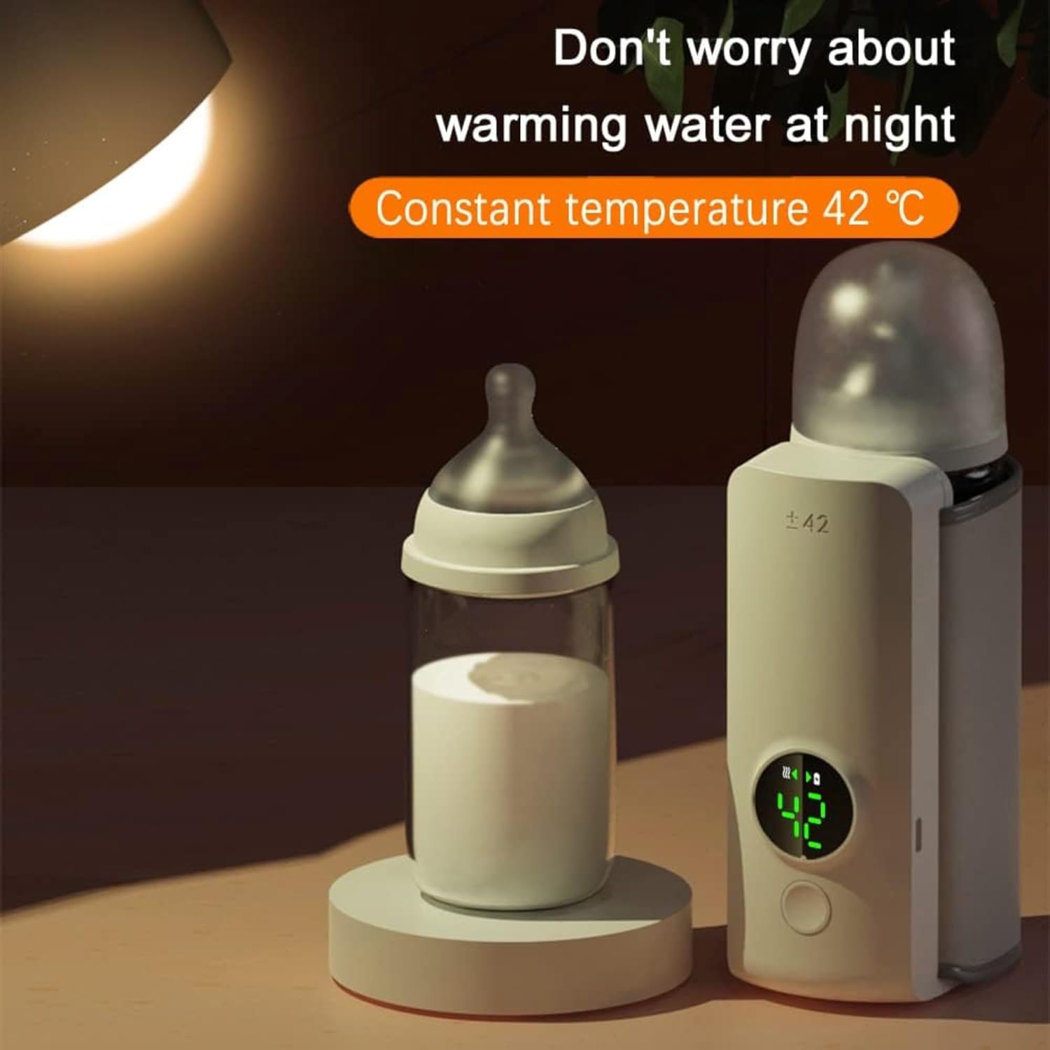Adjustable Baby Bottle Warmer with LED Display