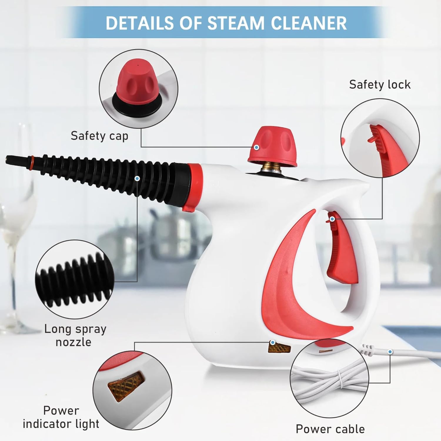 Multi-Purpose Handheld Steam Cleaner