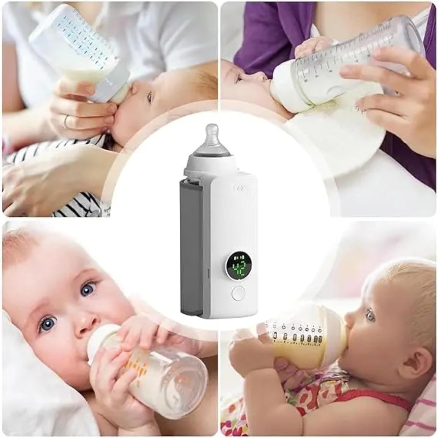 Adjustable Baby Bottle Warmer with LED Display