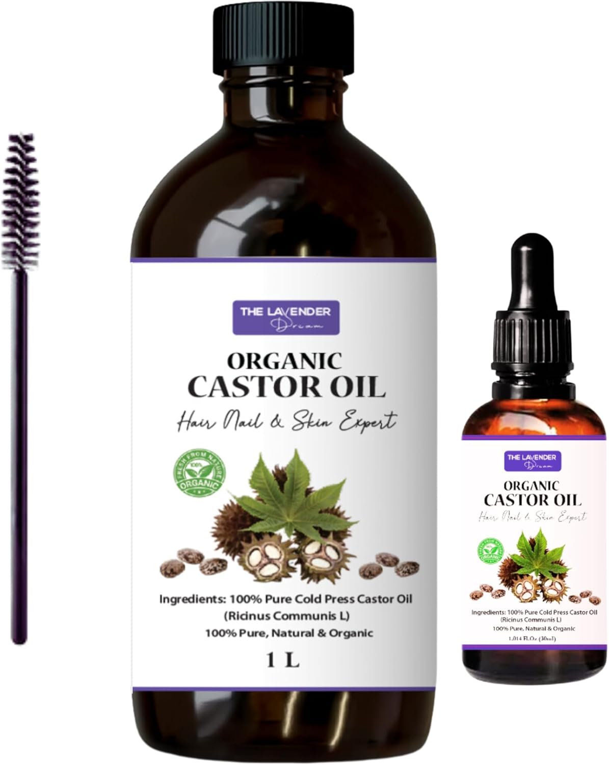 250ML Unrefined Organic Castor Oil Hexane Free